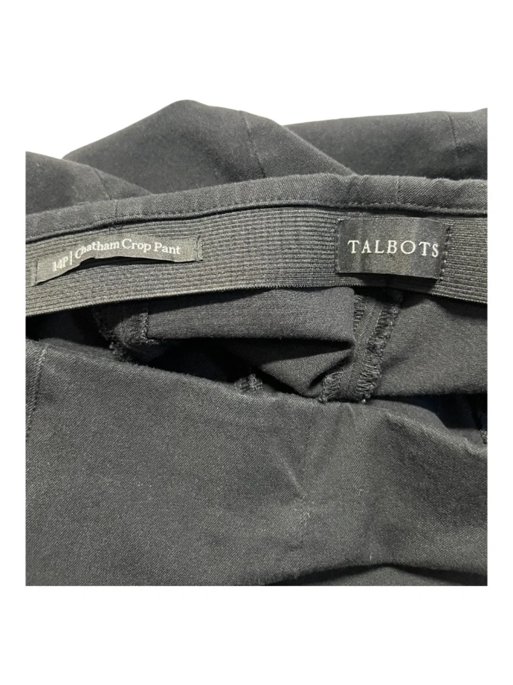EUC Talbots Chatham Black Crop Pants | Size 14P